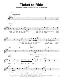 Ticket To Ride von The Beatles (Download) 