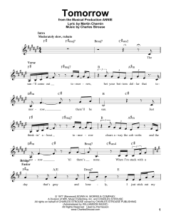 Tomorrow von Martin Charnin (Download) 