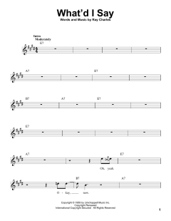 What'd I Say von Ray Charles (Download) 