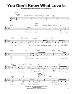 You Don't Know What Love Is von Carol Bruce (Download) 