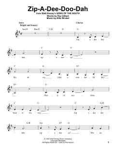 Zip-A-Dee-Doo-Dah von Ray Gilbert (Download) 