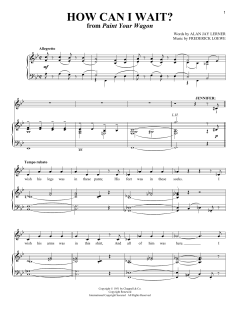 How Can I Wait von Alan Jay Lerner (Download) 