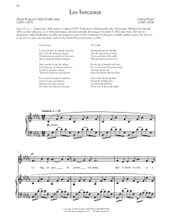 Les Berceaux von Gabriel Fauré (Download) 