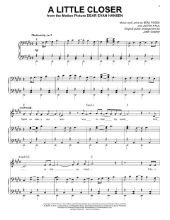 A Little Closer von Benj Pasek (Download) 