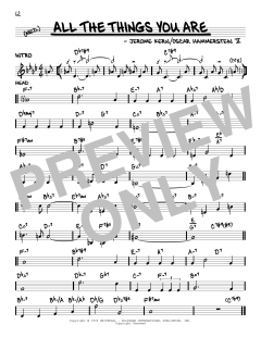 All The Things You Are von Jerome Kern (Download) 