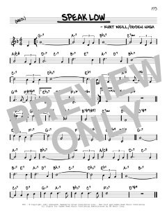 Speak Low von Kurt Weill (Download) 