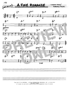 A Fine Romance von Jerome Kern (Download) 
