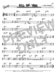 All Of You von Cole Porter (Download) 