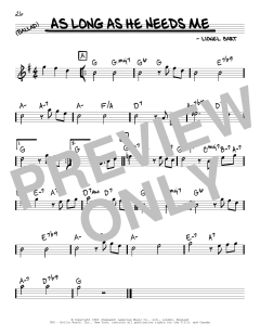 As Long As He Needs Me (Download) 