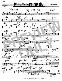 Bill's Hit Tune von Bill Evans (Download) 