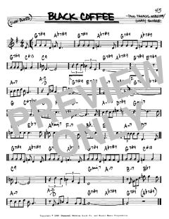 Black Coffee von Paul Francis Webster (Download) 