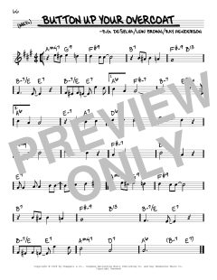 Button Up Your Overcoat von Lew Brown (Download) 