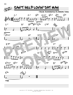 Can't Help Lovin' Dat Man [Reharmonized version] von Jerome Kern (Download) 