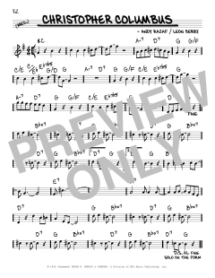 Christopher Columbus von Andy Razaf (Download) 