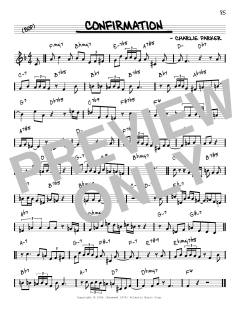 Confirmation [Reharmonized version] von Charlie Parker (Download) 