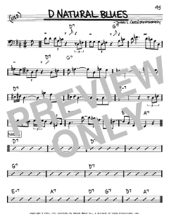D Natural Blues von Wes Montgomery (Download) 
