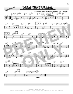 Darn That Dream [Reharmonized version] von Eddie DeLange (Download) 