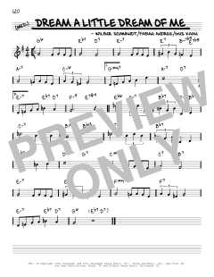 Dream A Little Dream Of Me [Reharmonized version] von Gus Kahn (Download) 