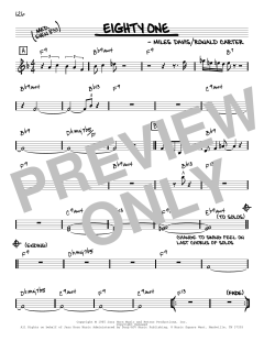 Eighty One [Reharmonized version] von Miles Davis (Download) 