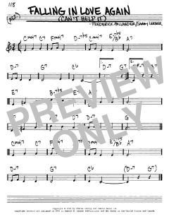 Falling In Love Again von Marlene Dietrich (Download) 