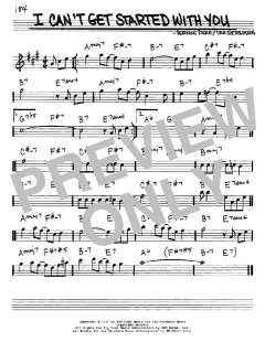 I Can't Get Started With You von Ira Gershwin (Download) 