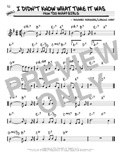 I Didn't Know What Time It Was von Richard Rodgers (Download) 