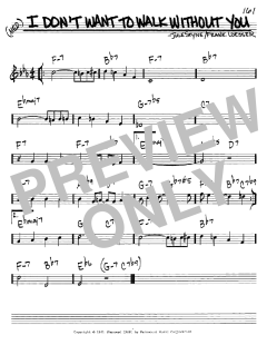 I Don't Want To Walk Without You von Frank Loesser (Download) 
