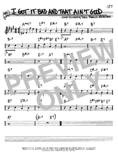 I Got It Bad And That Ain't Good von Duke Ellington (Download) 