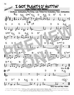 I Got Plenty O' Nuttin' von Dorothy Heyward (Download) 