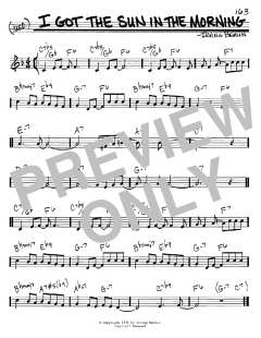 I Got The Sun In The Morning von Irving Berlin (Download) 