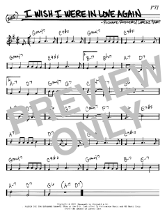 I Wish I Were In Love Again von Richard Rodgers (Download) 