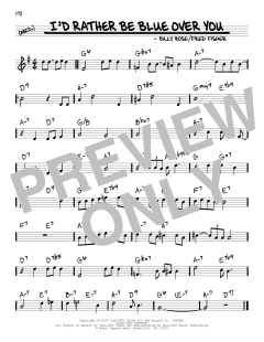 I'd Rather Be Blue Over You von Barbra Streisand (Download) 