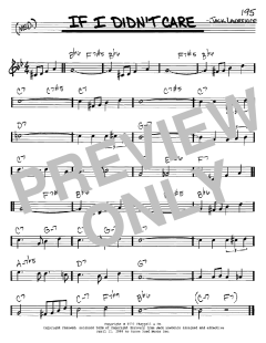 If I Didn't Care von Jack Lawrence (Download) 