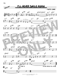 I'll Never Smile Again [Reharmonized version] von Ruth Lowe (Download) 
