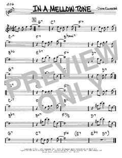 In A Mellow Tone von Duke Ellington (Download) 
