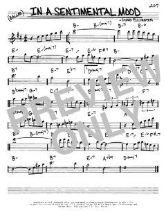In A Sentimental Mood von Duke Ellington (Download) 