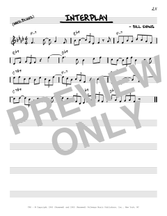 Interplay [Reharmonized version] von Bill Evans (Download) 