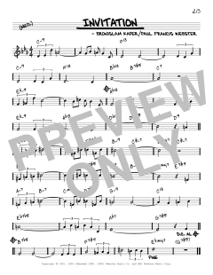 Invitation [Reharmonized version] von Bronislau Kaper (Download) 