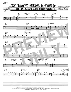 It Don't Mean A Thing von Duke Ellington (Download) 