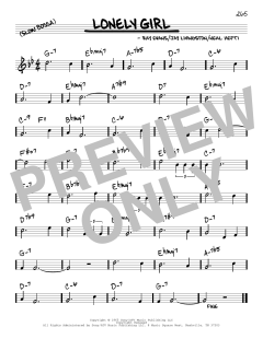 Lonely Girl von Tony Bennett (Download) 