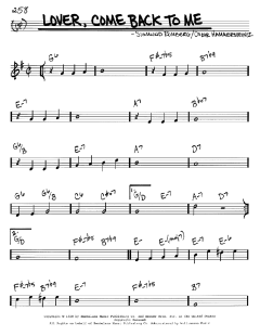 Lover, Come Back To Me von Sigmund Romberg (Download) 