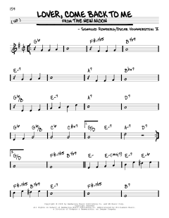 Lover, Come Back To Me von Sigmund Romberg (Download) 