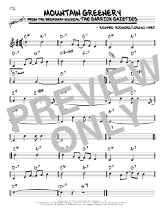 Mountain Greenery von Richard Rodgers (Download) 