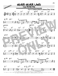 Never Never Land von Jule Styne (Download) 