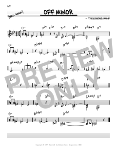 Off Minor von Thelonious Monk (Download) 