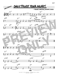 Only Trust Your Heart [Reharmonized version] von Sammy Cahn (Download) 