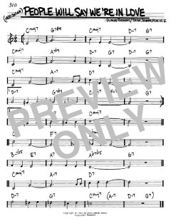 People Will Say We're In Love von Richard Rodgers (Download) 
