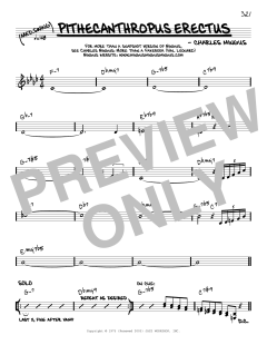 Pithecanthropus Erectus [Reharmonized version] von Charles Mingus (Download) 