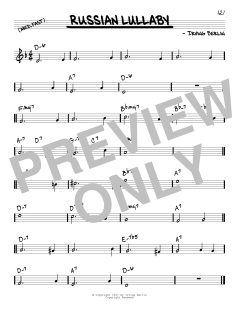 Russian Lullaby von John Coltrane (Download) 