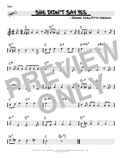 She Didn't Say Yes von Jerome Kern (Download) 